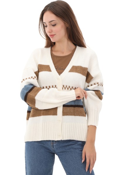 VN000HJBFS81 Vans Valerie Stripe Cardigan Kadın Ceket Beyaz fiyatları