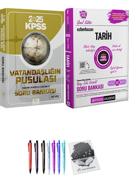 2025 Ezberbozan Kpss Tarih Soru Bankası - 2025 Kpss Vatandaşlığın Pusulası Soru Bankası Çözümlü