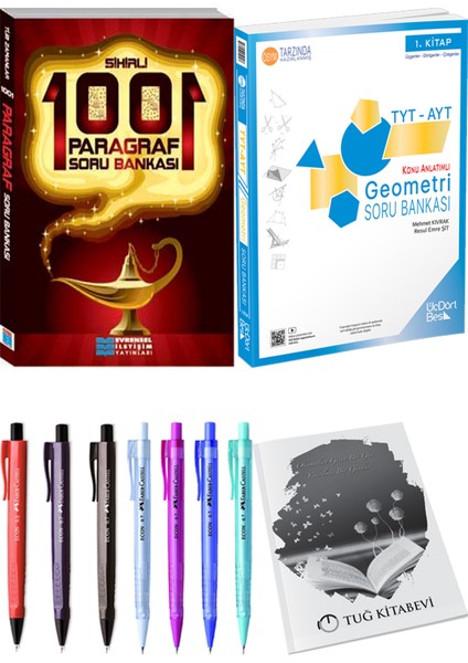 2025 Tyt-Ayt Geometri Soru Bankası - Evrensel Sihirli 1001 Paragraf Soru Bankası