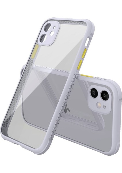 Apple iPhone 12 Mini Kılıf Köşeler Airbag Özellikli Arkası Sert P.c Kenarı Silikon Miami Kapak