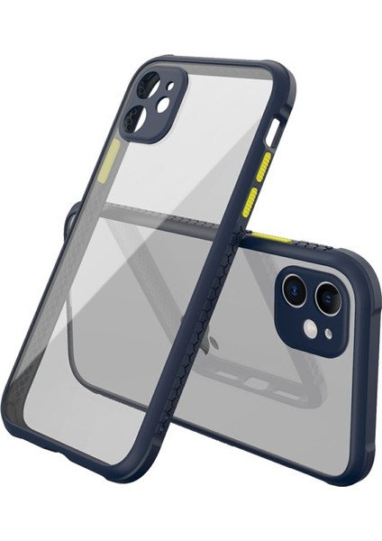 Apple iPhone 12 Mini Kılıf Köşeler Airbag Özellikli Arkası Sert P.c Kenarı Silikon Miami Kapak