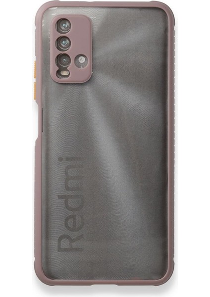 Xiaomi Redmi Note 9 4g Kılıf Köşeler Airbag Özellikli Arkası Sert P.c Kenarı Silikon Miami Kapak