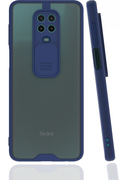 Xiaomi Redmi Note 9 Pro Kılıf Darbelere Dayanıklı Kamera Koruma Sürgülü Platin Kapak