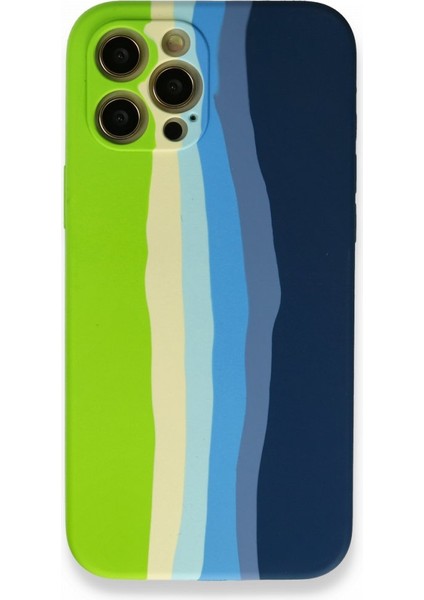 Apple iPhone 12 Pro Max Kılıf Darbelere Dayanıklı Dışı Silikon Içi Kadife Ebruli Lansman Kapak