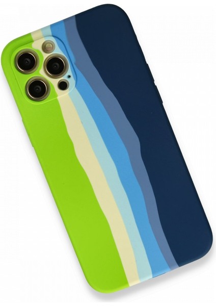 Apple iPhone 12 Pro Max Kılıf Darbelere Dayanıklı Dışı Silikon Içi Kadife Ebruli Lansman Kapak