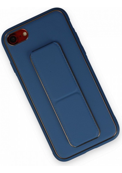 Apple iPhone 8 Kılıf Yatay ve Dikey Standlı Kamera Lens Korumalı Deri Coco Stand Kapak