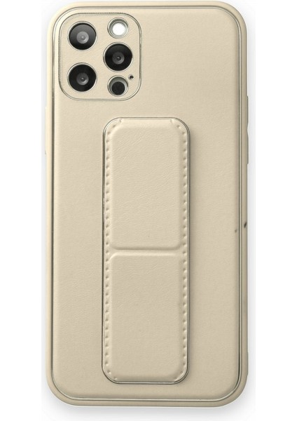 Apple iPhone 12 Pro Kılıf Yatay ve Dikey Standlı Kamera Lens Korumalı Deri Coco Stand Kapak