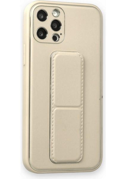 Apple iPhone 12 Pro Kılıf Yatay ve Dikey Standlı Kamera Lens Korumalı Deri Coco Stand Kapak