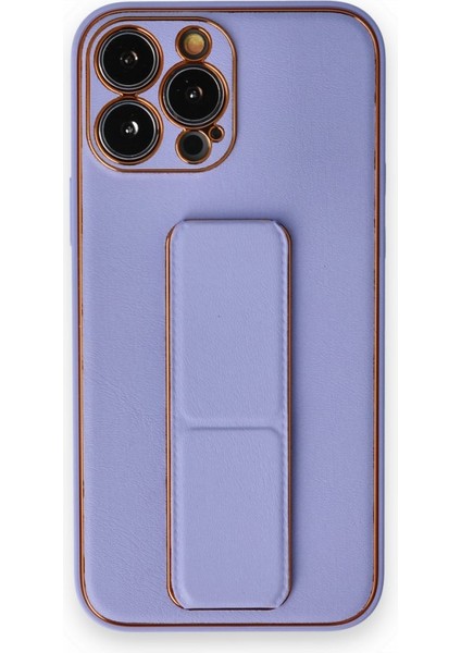 Apple iPhone 13 Pro Max Kılıf Yatay ve Dikey Standlı Kamera Lens Korumalı Deri Coco Stand Kapak