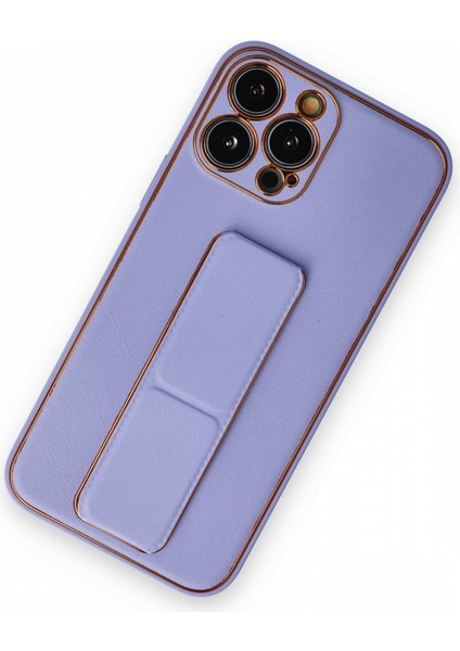 Apple iPhone 13 Pro Max Kılıf Yatay ve Dikey Standlı Kamera Lens Korumalı Deri Coco Stand Kapak
