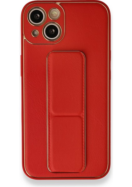 Apple iPhone 13 Kılıf Yatay ve Dikey Standlı Kamera Lens Korumalı Deri Coco Stand Kapak