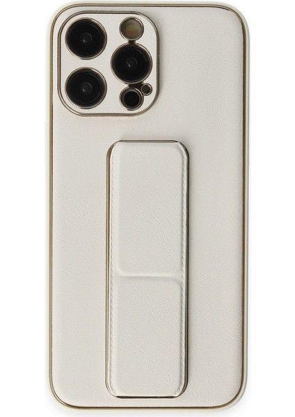 Apple iPhone 13 Pro Max Kılıf Yatay ve Dikey Standlı Kamera Lens Korumalı Deri Coco Stand Kapak