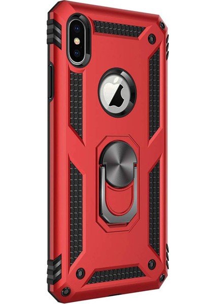 Apple iPhone XS Yüzüklü Tank Kılıf Bordo fiyatları