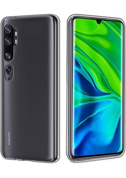 Xiaomi Mi Note 10 2.0 MM Korumalı Silikon Kılıf Şeffaf