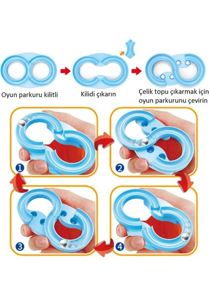 Çılgın Bilyeler Mini 88 Trackball El Göz ve Beceri Koordinasyon Oyuncağı 3'lü Set fırsatları