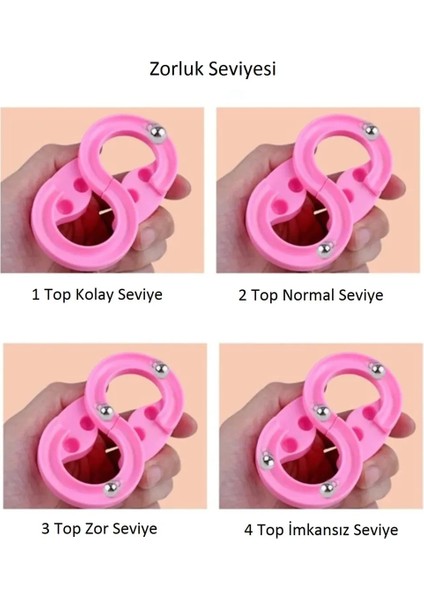 Çılgın Bilyeler Mini 88 Trackball El Göz ve Beceri Koordinasyon Oyuncağı 3'lü Set indirimleri