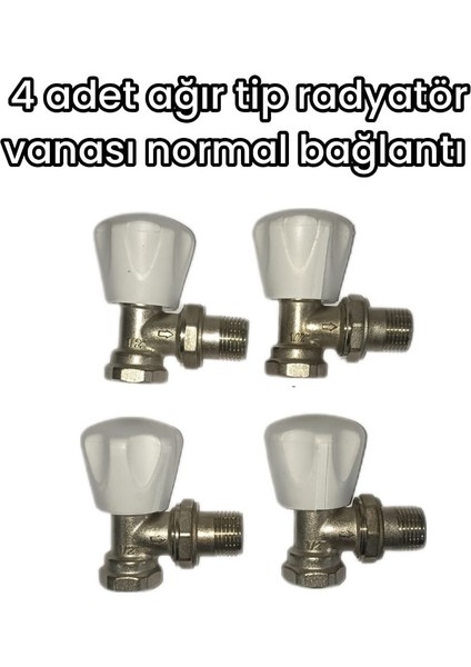Radyatör Vanası 4 Adet Ağır Tip