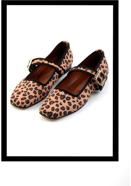 Leopar Kumaş Kadın Babet K01246301104
