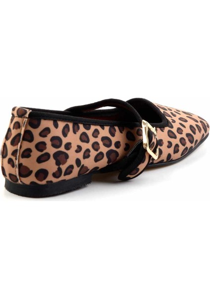 Leopar Kumaş Kadın Babet K01246301104 fırsatları