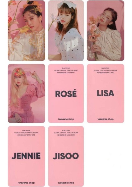 Rollas Store Blackpink Kpop Fotokart Polaroid Seti Pano Dekarosyon