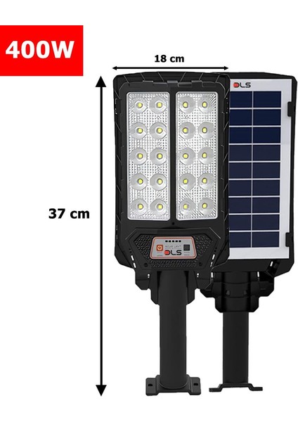 JG400 400 Solar Dls Güneş Enerjili  Bahçe Çevre  Lambası