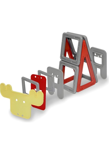 Eğitici Oyuncak | 12 Parçalı Manyetik Hayvan Tasarım Seti ( Geyik ) Magic Magnetic Animal Set modelleri