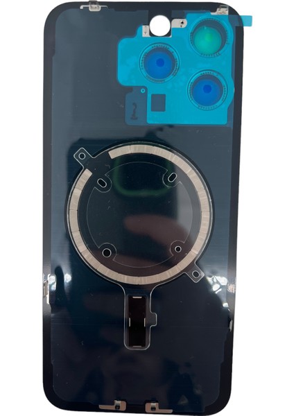 iPhone 15 Pro Max Uyumlu Kamera Camlı Batarya Kapağı + Magsafe Flex (Beyaz) NT-110204 fiyatları