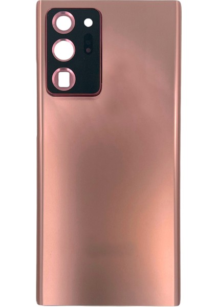 Samsung Galaxy Note 20 Ultra Uyumlu Geniş Kamera Camlı Batarya Kapağı (Kırmızı) NT-110915