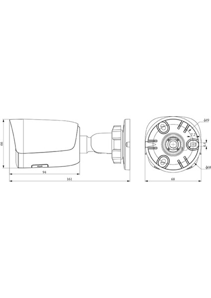 TC-C32WS Spec:dakı5/e/y/m/4mm/v4.0 Ip Bullet Kamera