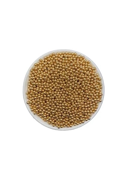 4 mm Gold Renk Deliksiz Çakma Inci 25 gr (600-620 Adet ) (Çakma Çivisi Dahil Değildir)