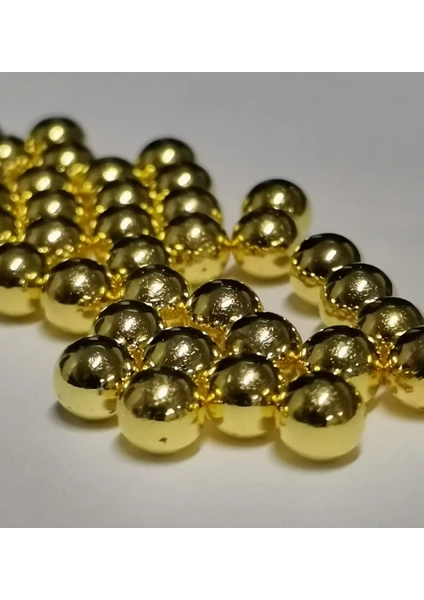 6 mm Deliksiz Inci 25 gr Gold Renk ( 175-180 Adet)