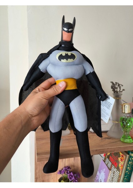 NB Market Batman 30 cm  Süper Kahraman Peluş Oyuncak Yumoş Uyku Arkadaşım 1 Adet