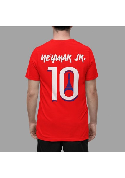 Neymar Da Silva Paris Sırt Legend 10 Numara Forma Baskılı Unisex Tişört