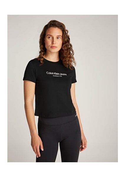 Calvin Klein Instıtutıonal Graphıc Baby Tee