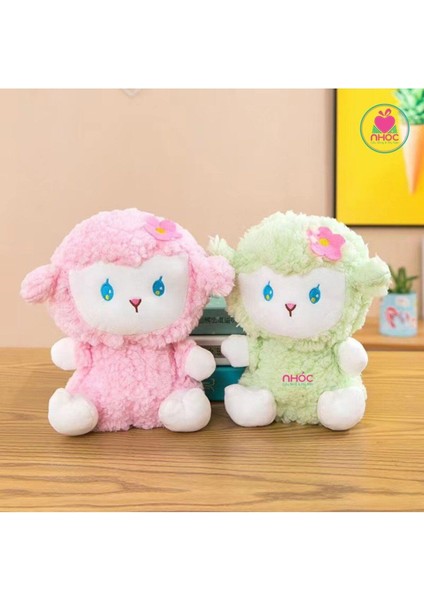 Pembe Kuzucuk Peluş 25 cm Tüylü 1 Adet Peluş Oyuncak