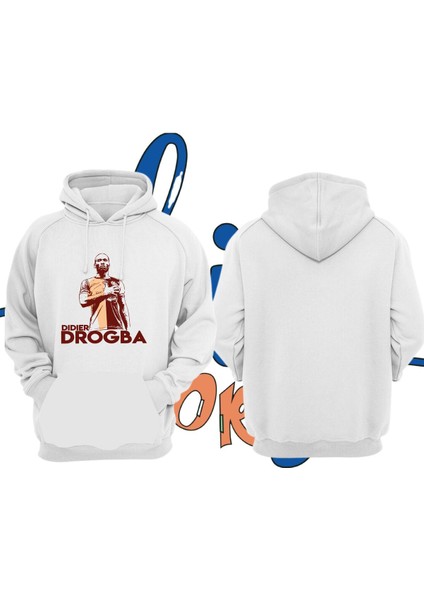 Biy Store Didier Drogba Fotolu Forma Baskılı Unisex Bisiklet Yaka Spor Sweatshirt