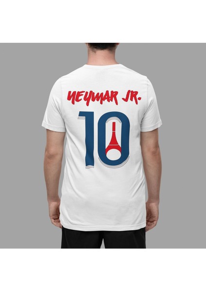 Neymar Da Silva Paris Sırt Legend 10 Numara Forma Baskılı Unisex Tişört