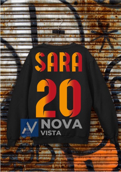 Biy Store Gabriel Sara 20 Numara Futbol Forma Baskılı Unisex Bisiklet Yaka Spor Sweatshirt