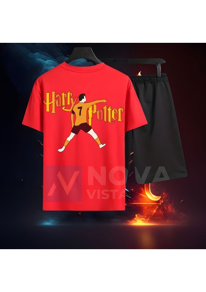 Kerem Aktürkoglu Harry Potter Gol Baskılı Unisex Tişört T-Shirt Şort Takımı