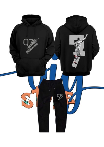Quaresma Ricardo Fotograf Sırt Baskılı Unisex Kapşonlu Eşofman Takımı Sweatshirt