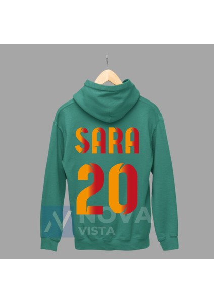 Biy Store Gabriel Sara 20 Numara Futbol Forma Baskılı Unisex Kapüşonlu Spor Sweatshirt