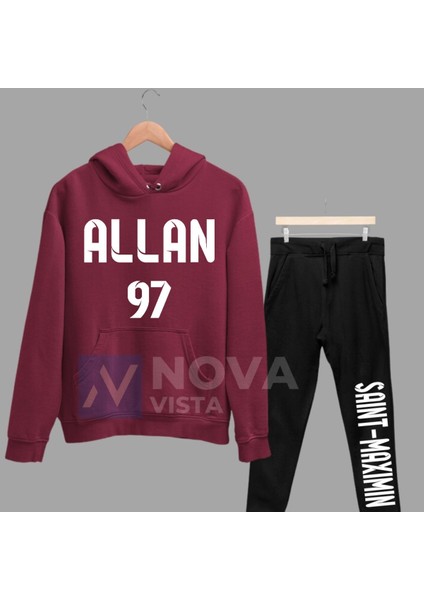 Allan Saint-Maximin Sırt Yazı Forma Baskılı Unisex Kapüşonlu Kışlık Sweatshirt Eşofman Takımı fiyatları