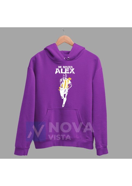 Biy Store Alex De Souza Fotoğraf Forma Baskılı Unisex Kapüşonlu Beyaz Kışlık Sweatshirt