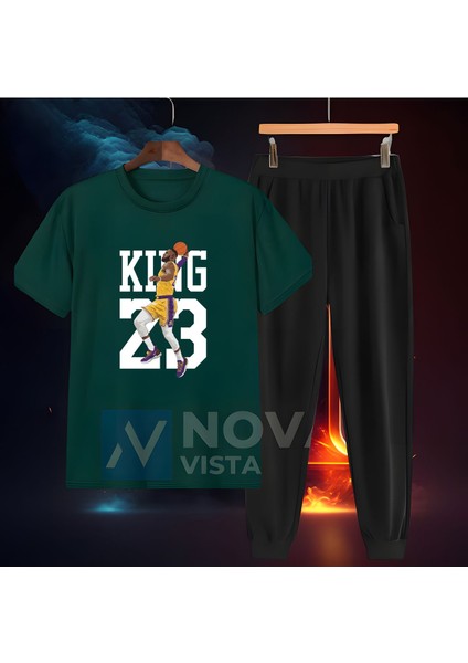 Lebron James Lakers Efsane Forma Basketbol Kadın Erkek T-Shirt Basic Tişört Eşofman Takımı