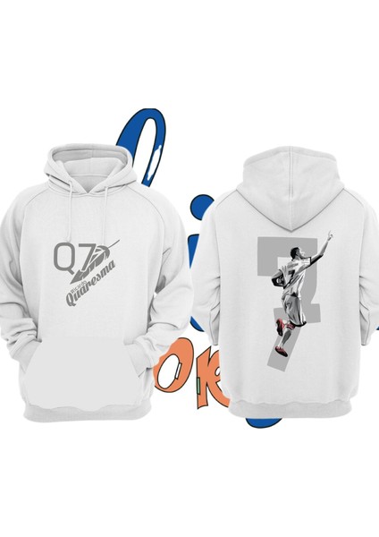 Quaresma Ricardo Fotograf Sırt Baskılı Unisex Kapşonlu Eşofman Takımı Sweatshirt