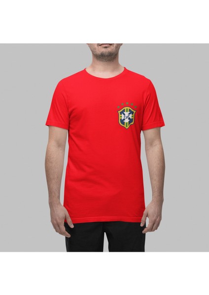 Biy Store Pele Brezilya Milli Takım Forma Futbol Tisort Kadın Erkek Unisex T-Shirt Mavi Tişört