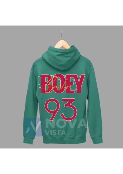 Biy Store Sacha Boey Futbol 93 Numara Forma Baskılı Unisex Kapüşonlu Spor Sweatshirt