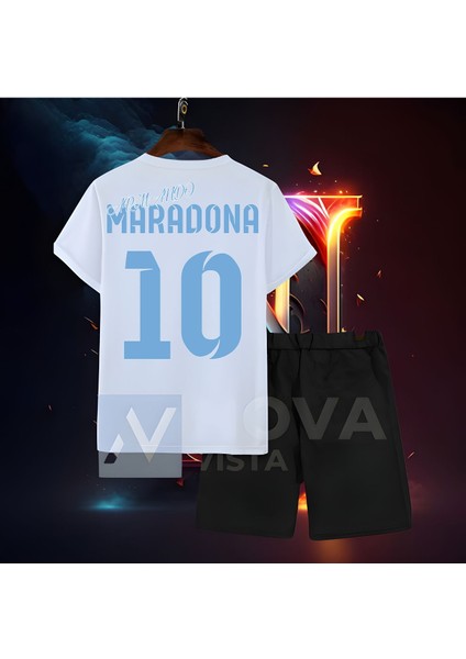 Biy Store Diego Maradona Arjantin Millitakım Forma Futbol Kadın Erkek Unisex T-Shirt Tişört Eşofman Takımı