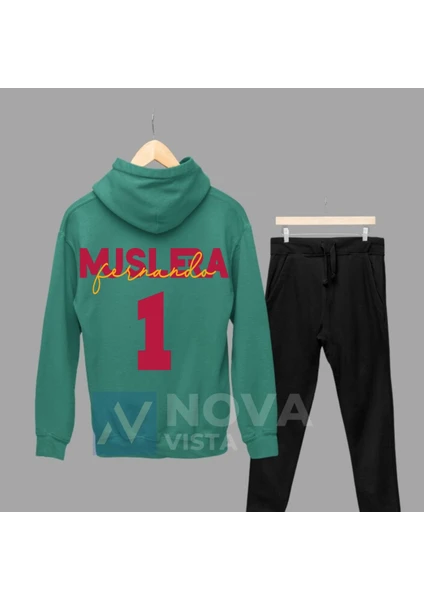 Biy Store Fernando Muslera Futbol 1 Numara Forma Baskılı Unisex Kapüşonlu Spor Sweatshirt Eşofman Takımı