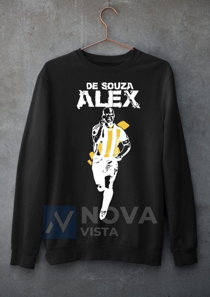 Biy Store Alex De Souza Fotoğraf Forma Baskılı Unisex Bisiklet Yaka Gri Kışlık Sweatshirt